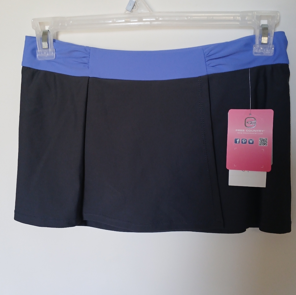 Free Country Womens Swimwear Bottoms M 8/10 Purple/Black